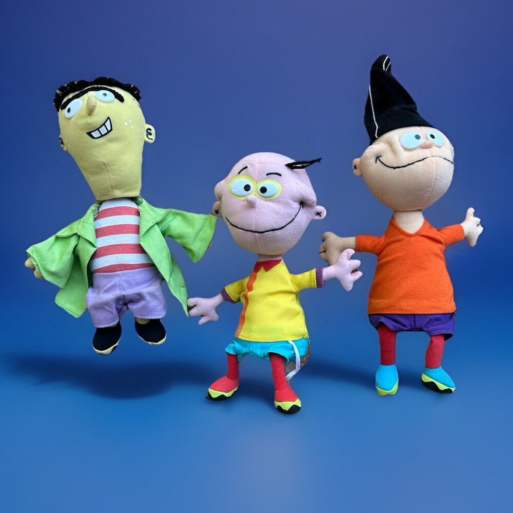 Ed Edd N Eddy Bobble Head Plush Figure Set Cartoon Network